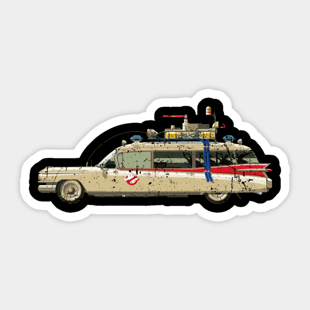 Ecto-1 Vintage Sticker by Staermose